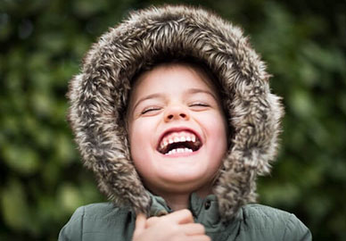 Child with primary teeth