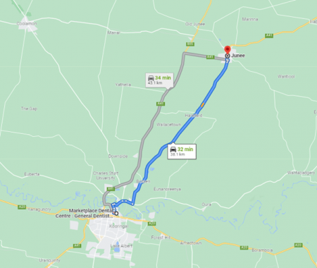 Junee Map and Directions to Dentist